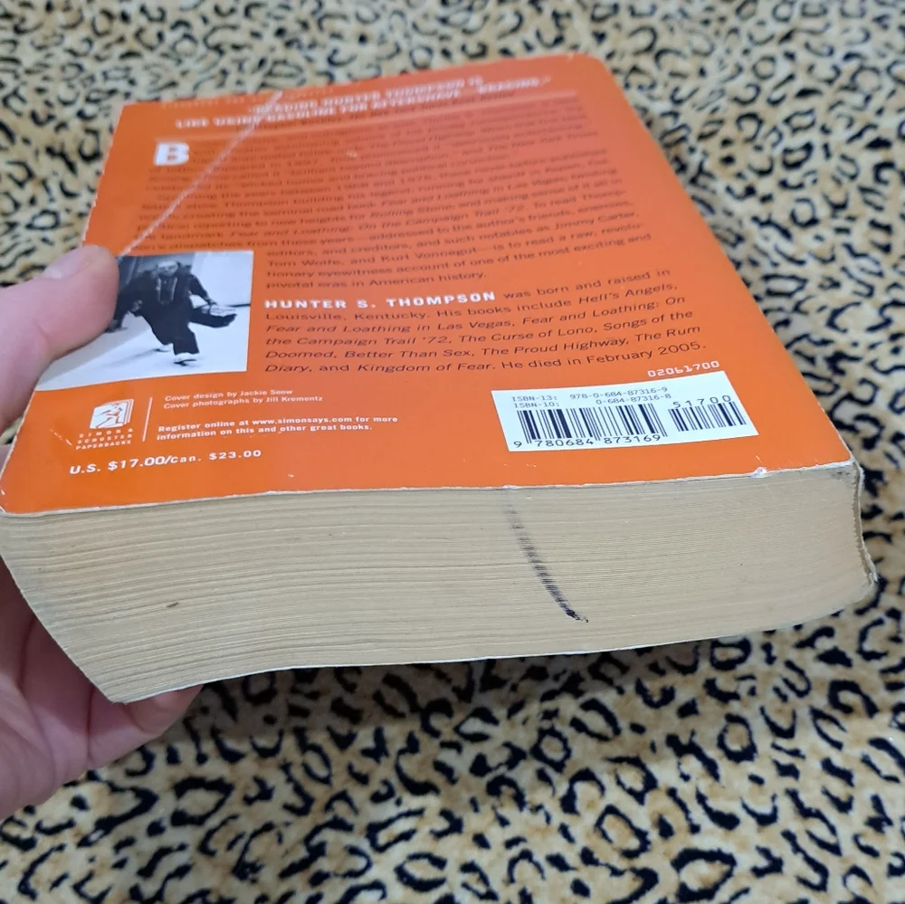 💥3/$25💥HUNTER S. THOMPSON-FEAR AND LOATHING IN AMERICA NOVEL - Picture 6 of 10